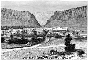 Az El-Kantara-szurdok, Tunézia, 1895.
