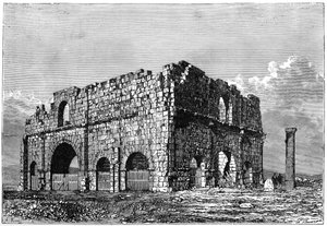 A Praetorium romjai, Lambaesis, Algéria, 1890