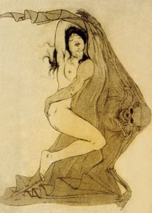 Illusztráció a Les Fleurs du Malból, Charles Baudelaire versei, 1899