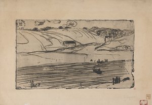 La Peche (halászat) 1893 (rézkarc és rulett)