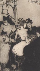 Le Bar (The Bar) 1893 (lágy talajú rézkarc, akvatinta és rulett)