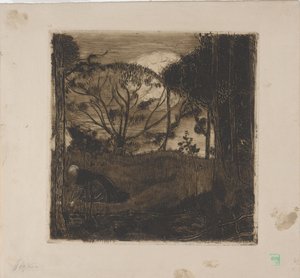Le Soir (Esti) vagy La Glaneuse (The Gleaner) 1893 (rézkarc, akvatinta, mosás és rulett)
