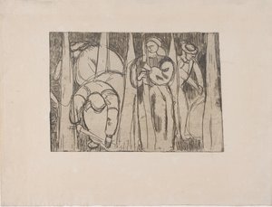 Les Rouisseuses (A lengyűjtők) 1893 (rézkarc) alkotó: Armand Séguin