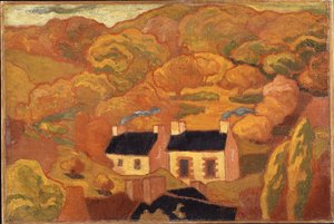 Két nádfedeles házikó (Les deux chaumieres) 1893-94 körül (olaj, vászon)