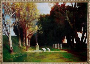A Szent liget alkotó: Arnold Bocklin