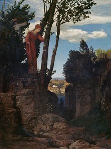 A firenzei környezet jellegét tükröző táj alkotó: Arnold Böcklin