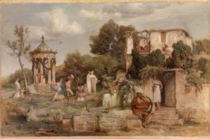 Római borozó alkotó: Arnold Böcklin