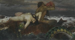 Triton és Nereid alkotó: Arnold Böcklin