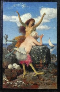 Szirénák alkotó: Arnold Böcklin