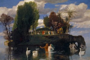Az élők szigete, 1888 (olaj, mahagónifa)