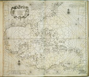 A barbadosi Carybsche Eylanden a mexikói kanyarig alkotó: Arnold & Colom Jacob Aertsz (1600 73) Colom