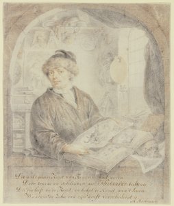 Jacob Moelaert műkereskedő portréja alkotó: Arnold Houbraken