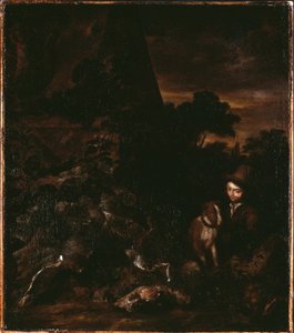 Táj vadásszal alkotó: Arnold Houbraken