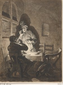 Étkezés Emmauszban alkotó: Arnold Houbraken