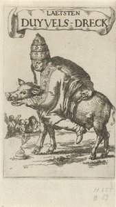 Szünet egy disznónál Címlap ehhez: J. Lydius, Laetsten duyvels-dreck, 1687