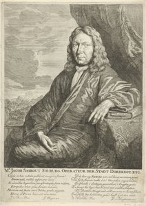 Jacob Sasbout Souburg portréja Jacob Sasbout Souburg úr. Dordregt város üzemeltetője. stb. (cím az objektumon) alkotó: Arnold Houbraken