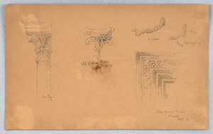 Építészeti részletek Velencében alkotó: Arnold William Brunner