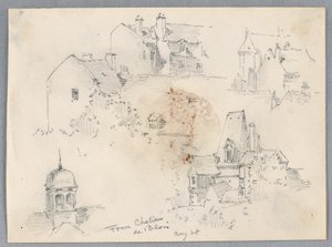 Vázlatok Château de Bloisból alkotó: Arnold William Brunner
