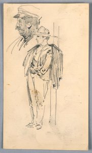 Két vázlat a férfiakról alkotó: Arnold William Brunner
