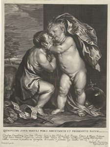 Gyermek Krisztus és Keresztelő János alkotó: Arnold de Jode