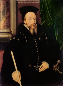 William Cecil, Burghley 1. báró (1520-98) Lord Főkincstárnok portréja