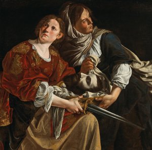 Judit Holofernész fejével és egy szolgával. alkotó: Artemisia Gentileschi