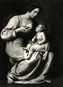 Cseresznye Madonna (olaj, vászon) (f/w fotó) alkotó: Artemisia Gentileschi