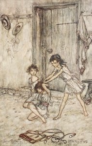 Vixen volt, amikor iskolába járt, illusztráció a Szentivánéji álomból, William Shakespeare