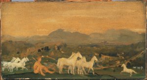 Attika lovai alkotó: Arthur Bowen Davies