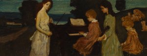 Zene a mezőkön alkotó: Arthur Bowen Davies