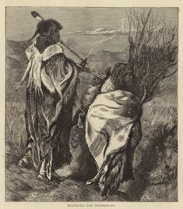 Hiawatha és Minne-Ha-Ha (metszet) alkotó: Arthur Boyd (after) Houghton