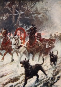 Cseh Erzsébet ellopja a magyar koronát (színes litó)