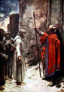 IV. németországi Henrik Canossa kapuin kívül, Olaszország, 1077 1913