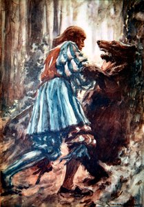 I. Maximilianus, a medvével harcoló szent-római császár, 15. század vége, 1913