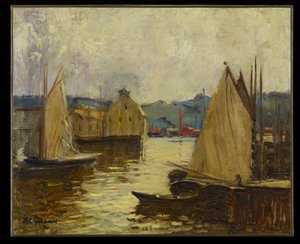 Gloucester kikötője, 1910 körül