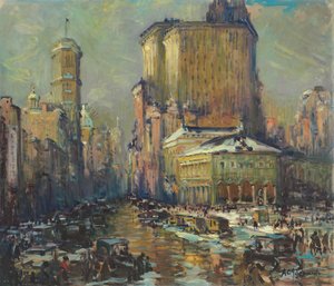 Herald Square, New York (olaj, vászon)
