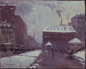 Tremont Street, Pelham Hotel, Boston (olaj, vászon)