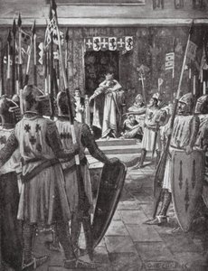 III. Henrik és a bárók (litográfia)