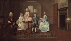John Thomlinson és családja, 1745