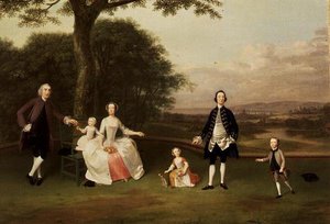 A Till család, 1750-51 körül alkotó: Arthur Devis