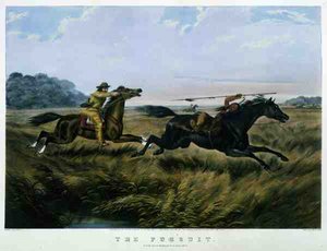 The Pursuit, pub. szerző: Currier & Ives alkotó: Arthur Fitzwilliam (after) Tait