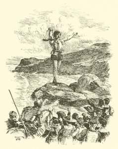 Sir Artegall kalandjai, Az óriás mérleggel (metszet)