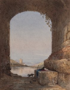 Egy nápolyi capriccio (wc papíron) alkotó: Arthur Glennie