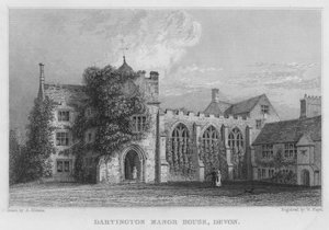 Darlington Manor House, Devon (metszet) alkotó: Arthur Glennie