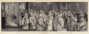 Őfelsége szalonja a Buckingham-palotában, bemutatásra vár alkotó: Arthur Hopkins