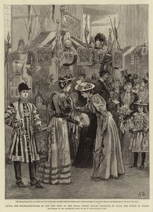 A Royal United Service Institute új szárnyának alapkövét H R H, a walesi herceg letette alkotó: Arthur Hopkins