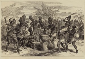 Cameron hadnagy vázlatai Közép-Afrikában, Esküvői tánc Kibaiyeliben