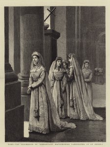 Róma, Ammantate körmenete (házassági jelöltek) a Szent Péter-templomban alkotó: Arthur Hopkins