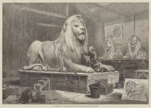 Sir Edwin Landseer Az oroszlánok modellezése a Trafalgar-tér számára alkotó: Arthur Hopkins