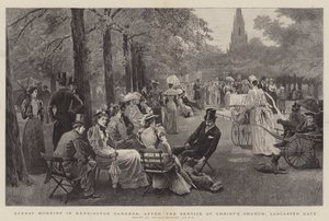 Vasárnap délelőtt a Kensington Gardensben, a Lancaster Gate-i Christ